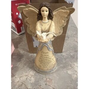 1994 Elements "With Sympathy" Angel Figurine With Dove  9.25" Tall No Box